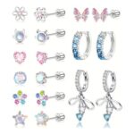 Hypoallergenic Surgical Steel Screw-Back Earrings for Kids and Teens