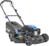 Hyundai 18 46cm Self-Propelled Petrol Lawnmower, 139cc 4-Stroke Engine, 4-in-1 Mulch Bag Side & Rear Discharge, 60L Grass Box 3YR Warranty