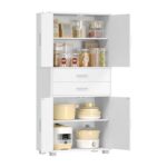 Hzuaneri Sideboard Cabinet with 4 Doors and 2 Drawers