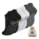 ILovDaisy Grip Pilates Yoga Non-Slip Ankle Socks for Women