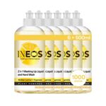 INEOS 2in1 Washing Up Liquid, Plant-Based, Sicilian Lemon 6 x 500ml