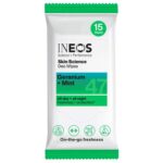 INEOS Skin Science Deo Wipes – 15 wipes – All Day All Night Freshness (£1.02 / £1.14 S&S)