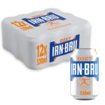 IRN-BRU Diet Carbonated Soft Drink, 12 Pack, 330ml Cans – £2.70 S&S
