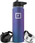 IRON FLASK Insulated Water Bottle with Straw – 650/950/1200/1800 ml – Leakproof Double-Walled Stainless Steel Metal Drink Flask BPA-Free – Sports Travel Gym Camping Hiking Kids