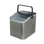 Ice Maker, 14kg/24H Countertop Ice Machine with 2 Bullet Ice Sizes, 6-Min Fast Ice Making, Self-Cleaning, Low Water Alerts, Quiet Operation, Ideal for Home Kitchen Office Bar Camping (Silver)