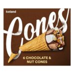Iceland 6 Chocolate & Nut Cones 372g