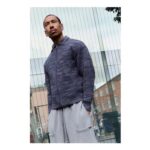 Iets frans… Blue Chenille Zip-through Jumper