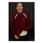 Iets frans… Sports Zip-through Mesh Knit Jumper