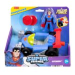 Imaginext DC Super Friends Metal Force Supermobile Vehicle Toy car with 3-Inch Superman