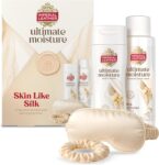 Imperial Leather Ultimate Moisture Skin Like Silk Ultra Rich Shower & Bath Collection with Eye Mask and Hair Scrunchie