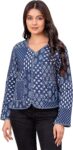 Indian Handmade Cotton Quilted Jacket for Women Reversible Boho Patchwork Coat, Vintage Hand Block Print Short Jacket, Lightweight Festival Outerwear