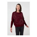 Izabel London Diamante Detail Batwing Sleeve Jumper