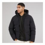 JACK & JONES Mens Surface Hooded Puffer Coat