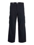 JACK & JONES Wide Leg Fit Cargo Trousers Wide Leg Fit, Plain, Casual (30W/32L)