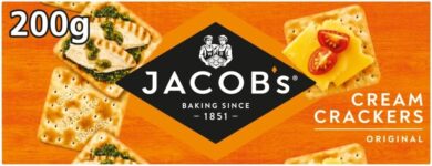 JACOBS Original Cream Crackers, 200g (Pack of 1)