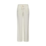 JDY Womens Linen Wide-Leg Trousers, Snow White, XS/32L UK