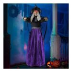 JOYIN 47-Inch Animated Witch Halloween Decor Indoor/Outdoor Talking