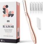 JUNGLE CULTURE Dermaplane Razor for Women Ladies Face Razor Rose Gold