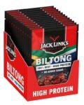 Jack Links Biltong Jerky Original – 12-Pack (12 x 20 g) – Gluten-Free Meat Snack