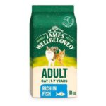 James Wellbeloved Hypoallergenic Dry Cat Food for Adults, Fish 10kg – £49.39 S&S