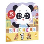 Janod Sticker Book the Day Theme, 12 Pages, Repositionable Stickers