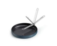 Joseph Joseph Space 30cm Non-Stick Shallow Frypan, Folding Handle, Space-Saving Induction & Oven Safe Casserole Pan
