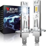 KATUR H1 LED Headlight Bulbs, H1 LED Bulb 26000LM 6000K White 500% Brightness Fanless Waterproof Mini Size Pack of 2 sold by ASUDACITY /FBA