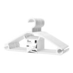 KEPLIN 20-Pack Space-Saving White Coat Hangers