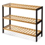 KEPLIN Natural Bamboo Shoe Rack Easy Assembly & Strong Design