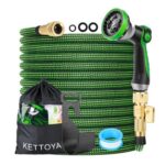 KETTOYA 50ft Expandable Garden Hose with 10-Pattern Nozzle