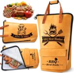 KEZKALS Gifts for Men Him Dad Who Have Everything, BBQ Meat Resting Blanket