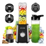 KITCANIS 800W 3-in-1 Smoothie Blender, BPA-Free, 600ml Bottle