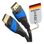 KabelDirekt 8K & 4K HDMI Cable 10x 2m German Flexcore Technology