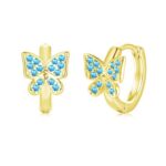 Kamise Sterling Silver Hoop Earrings, 925 Silver for Women