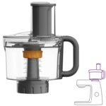 Kenwood – MultiPro Food Processor Attachment Chef Titanium and Elite Grey Stand Mixer Attachment, 6-in-1 Adjustable Slicing Disc