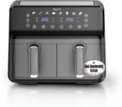 Keplin 9L Dual Zone Air Fryer – 8in1 Cooking Functions – 2700W Energy-Saving Cooker – Extra-Large Capacity for Healthy Meals – Roast, Bake, Dehydrate, Reheat,- Family Size -2 Years Warranty