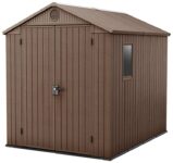 Keter Darwin Apex Garden Storage Shed 6 x 8ft – Brown