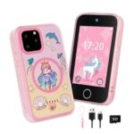 Kids 3.5-Inch Touchscreen Smart Toy Phone, Mermaid-Pink, Girls and Boys