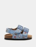 Kids Mini Me Suede Footbed Sandals