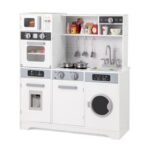 Kids Play Kitchen Toy Set with Water Dispenser and Sink