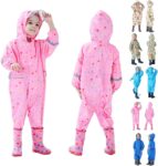 Kids Puddle Suit All In One Waterproof Rain Suit Reflective Boy Storage Bag