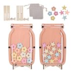 Kids Reward Jar Set – 2 Mason Jars, Pink Stand