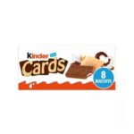 Kinder Cards Milk Chocolate Wafer Biscuit Snack Bars Multipack 8 X 12.8g
