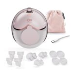 Kinderkraft Mamaflow Single Electric Breast Pump Portable 4 Modes Pink