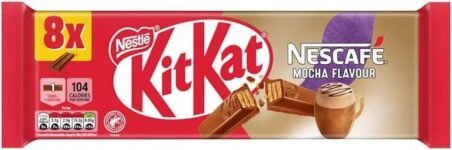 KitKat 2 Finger Mocha Flavour Chocolate Biscuit Bars Multipack, 8 x 20.7g – £1.26 / £1.13 S&S