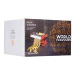 KitchenCraft World of Flavours Stainless Steel Pasta Maker Machine – Red