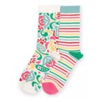 Kite Pack of 2 Womens Organic Cotton Paisley Power Socks