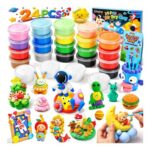 Kitojoy Air Dry Clay, 24 Pcs for Kids with Tools
