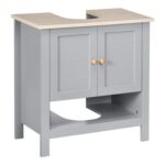 Kleankin Under-Sink Cabinet Vanity Grey
