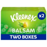 Kleenex Balsam Facial Tissues – Multipack 2 Tissue Boxes